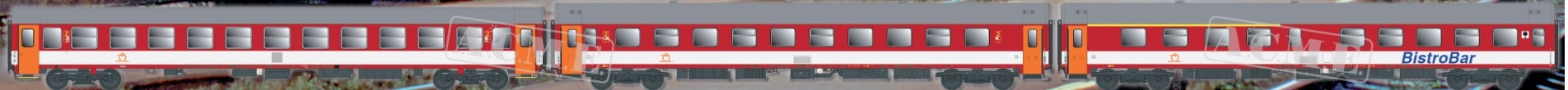 ACME 55348 - H0 - 2-tlg. Set IC-Wagen Nat Tog, DSB, Ep. V - Set 2
